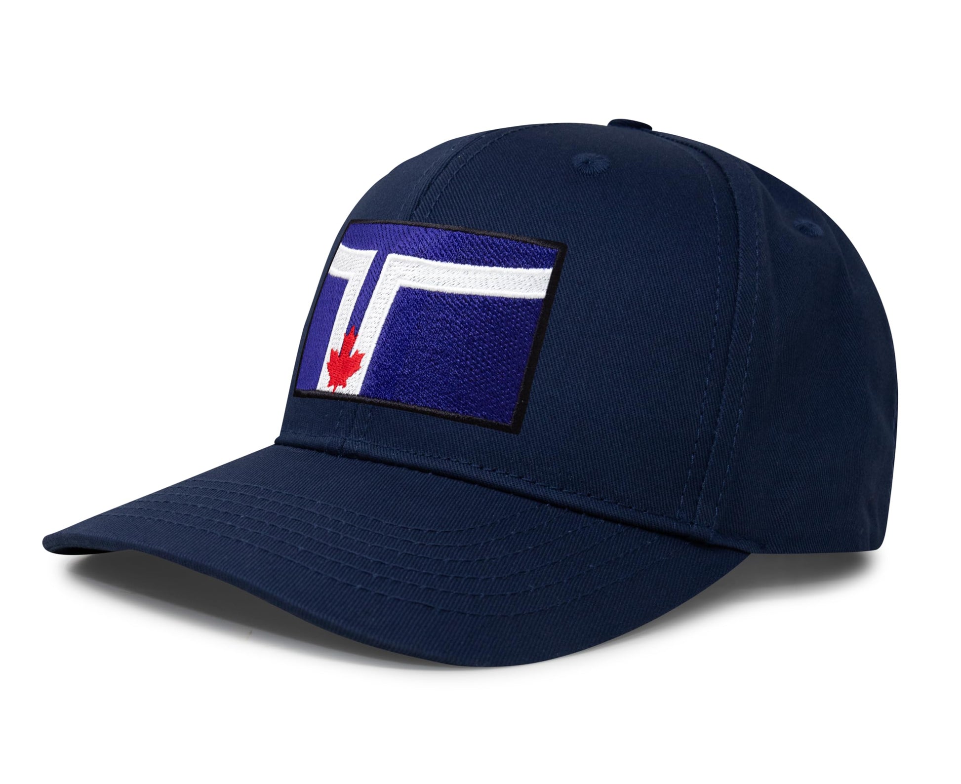 International Tie City Hat for Men and Women, Adjustable Snapback Trucker Baseball Cap with Embroidered Patch (Toronto, All Navy) - International Tie
