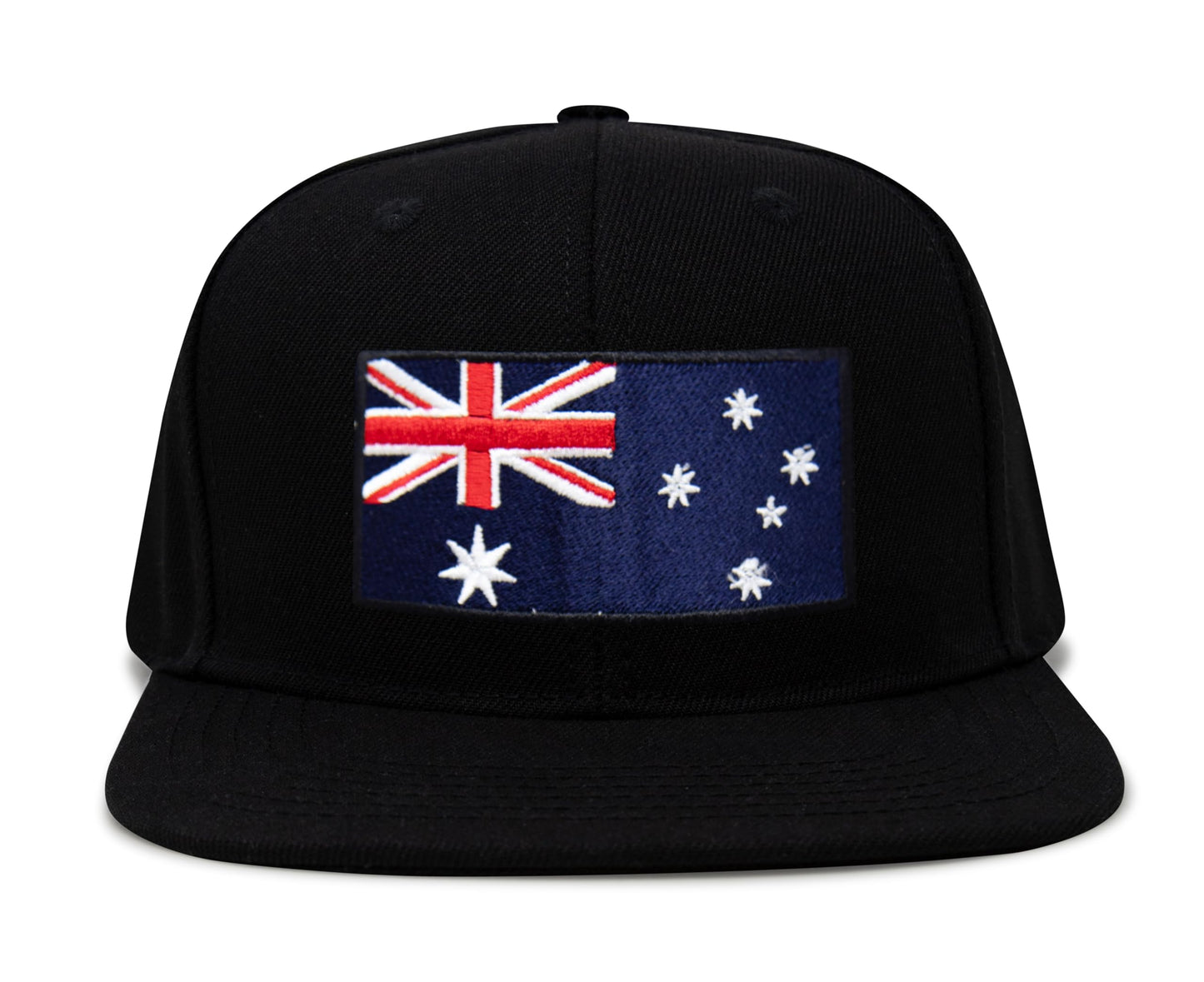 Australia Flag Hat for Men and Women – Snapback Trucker Baseball Cap by International Tie (Black Flatbill)