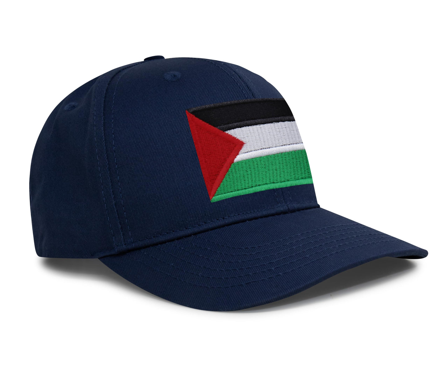 Palestine Flag Hat for Men and Women – Snapback Trucker Baseball Cap by International Tie (All Navy)