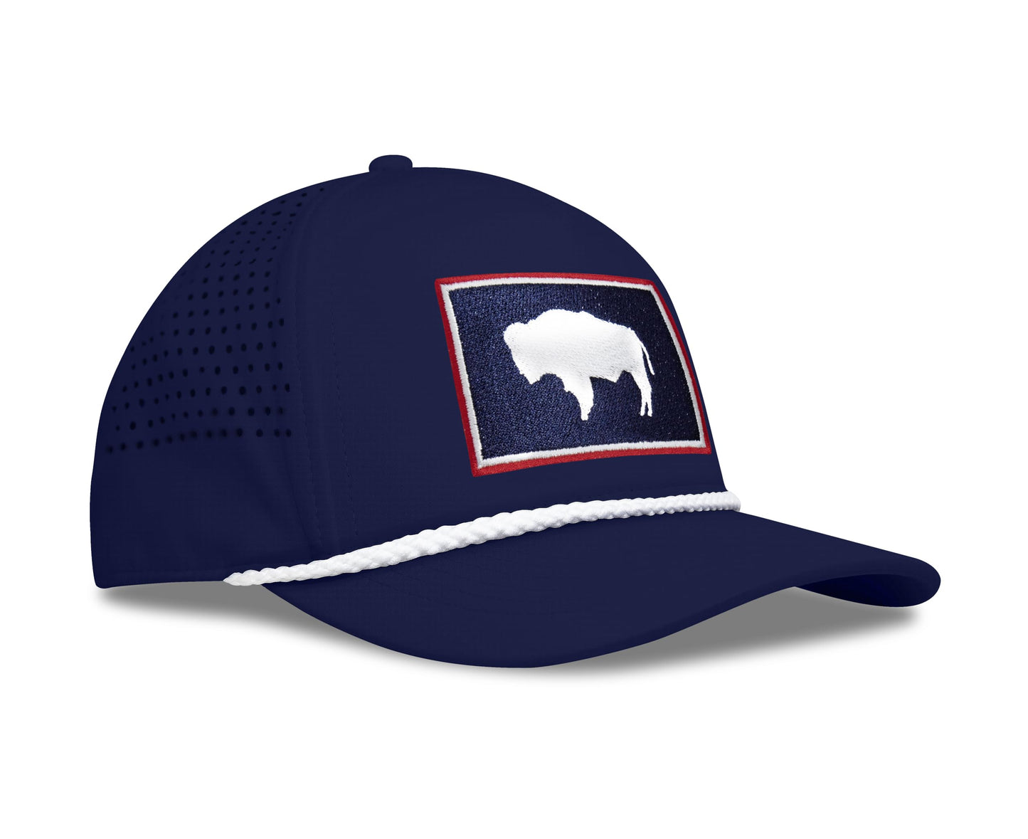 Performance Golf Hat – Adjustable Snapback Trucker Baseball Cap for Men & Women - Jetset Series (Wyoming, Pacific Blue)