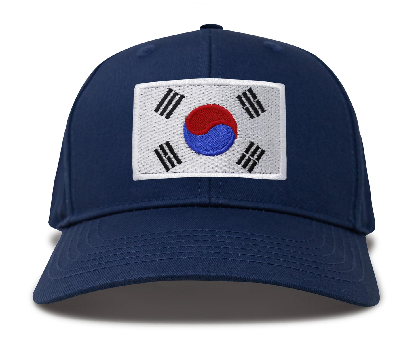 International Tie South Korea Hat for Men and Women - Snapback Trucker Baseball Cap (All Navy)