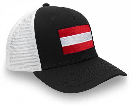 Austria Snapback Trucker | Black White