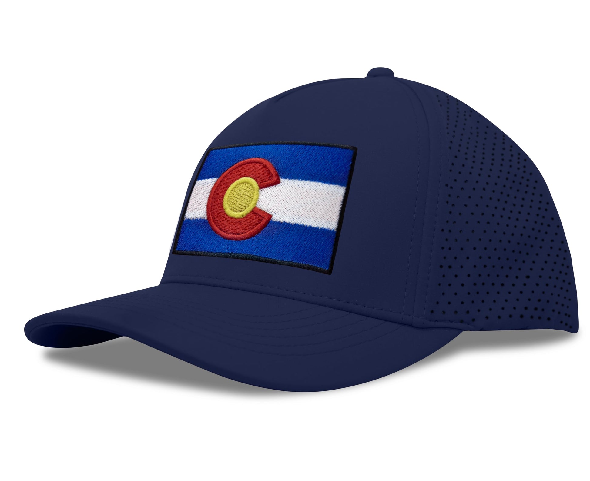 Performance Golf Hat – Adjustable Snapback Trucker Baseball Cap for Men & Women - Jetset Series (Colorado, Pacific Blue) - International Tie