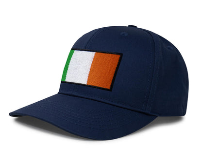 International Tie Irish Flag Hat for Men and Women - Ireland Snapback Trucker Baseball Cap (All Navy)