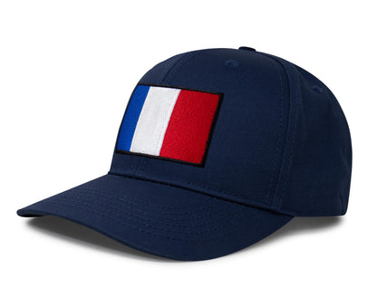International Tie French Flag Hat for Men and Women - France Snapback Trucker Baseball Cap (All Navy)