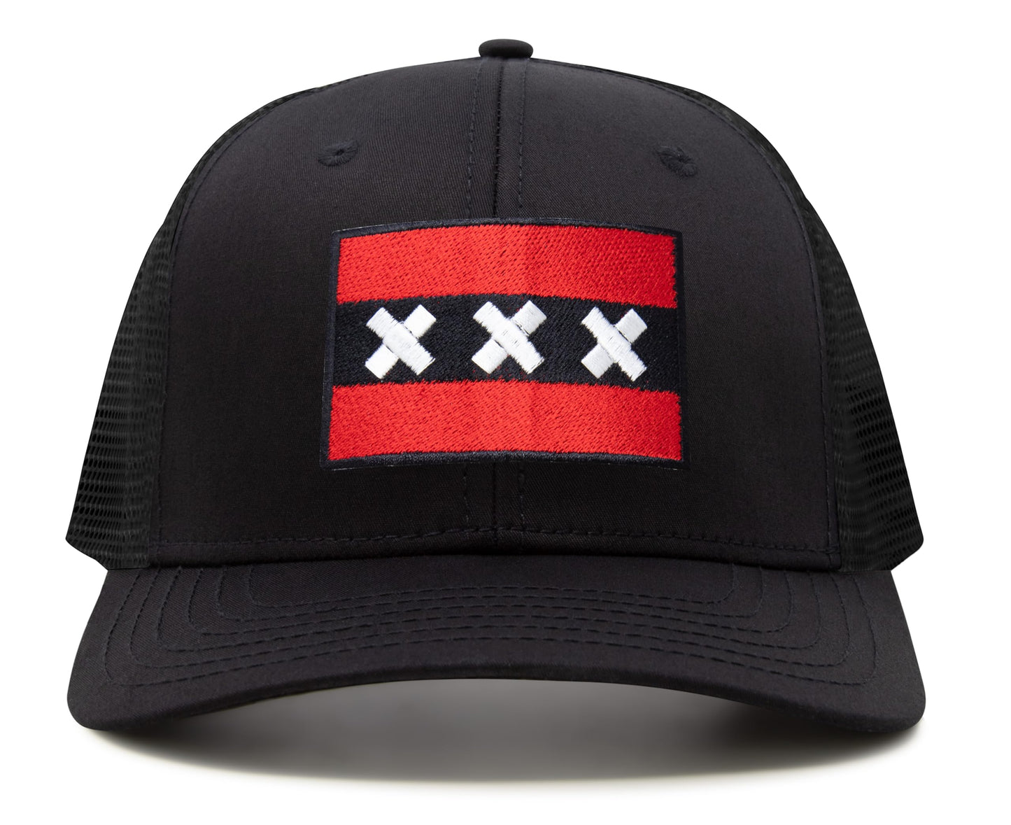 Amsterdam Flag Hat for Men and Women – Adjustable Snapback Baseball Cap by International Tie (All Black)