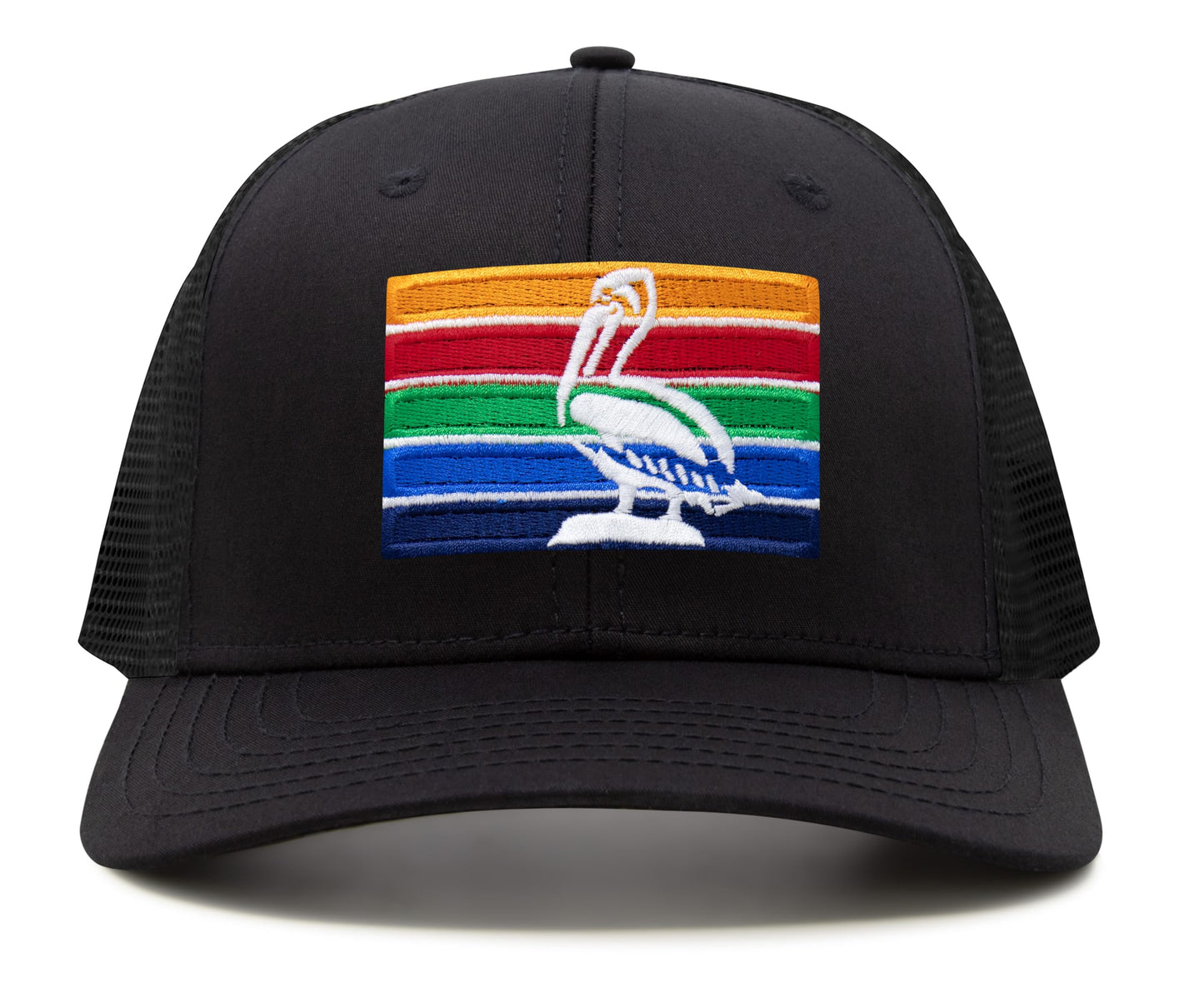 International Tie St. Petersburg Hat for Men and Women - Snapback Trucker Baseball Cap (All Black)
