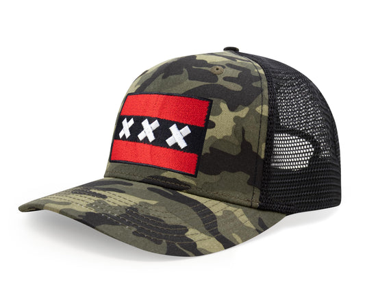 Amsterdam Flag Hat for Men and Women – Adjustable Snapback Baseball Cap by International Tie (Camouflage)