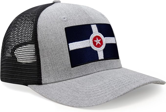 Indianapolis Snapback Trucker | Grey Black