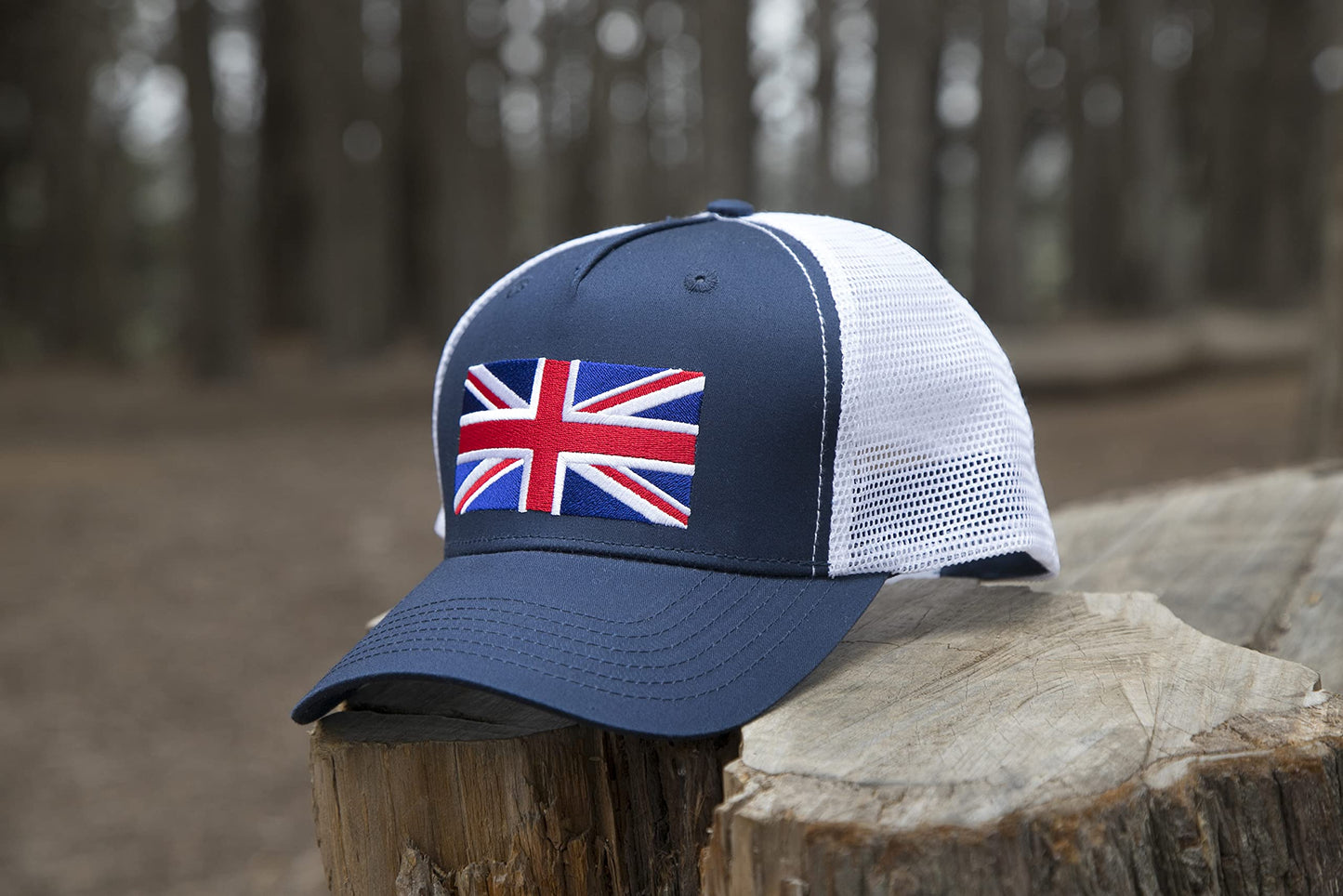 Greece Flag Hat for Men and Women – Snapback Trucker Baseball Cap by International Tie (Navy White)