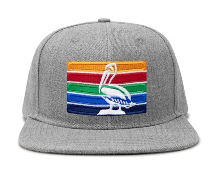 International Tie St. Petersburg Hat for Men and Women - Snapback Trucker Baseball Cap (Grey Flatbill)