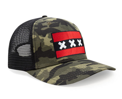 Amsterdam Flag Hat for Men and Women – Adjustable Snapback Baseball Cap by International Tie (Camouflage)