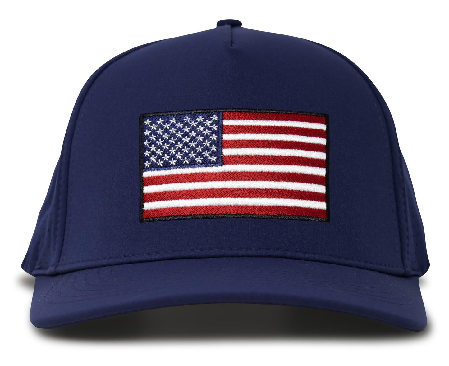 Performance Golf Hat – Adjustable Snapback Trucker Baseball Cap for Men & Women - Jetset Series (USA, Pacific Blue)