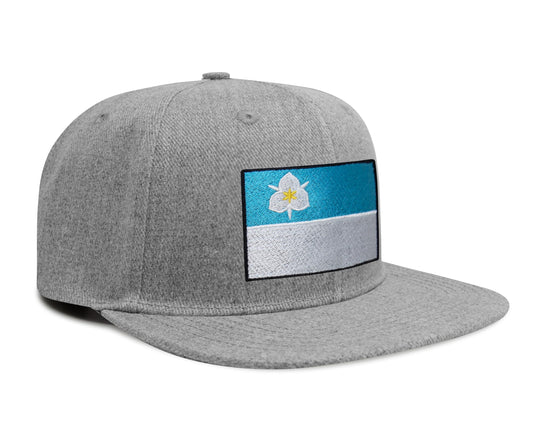 Salt Lake City Snapback Flat| Grey Flatbill