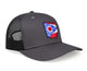 International Tie Stateline Flag Hat for Men and Women - Snapback Trucker Baseball Cap (Ohio, Dark Grey) - International Tie