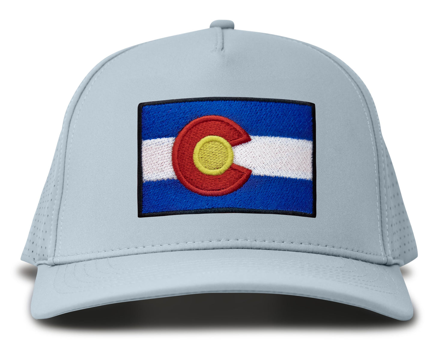 Performance Golf Hat – Adjustable Snapback Trucker Baseball Cap for Men & Women - Jetset Series (Colorado, Sky Blue)