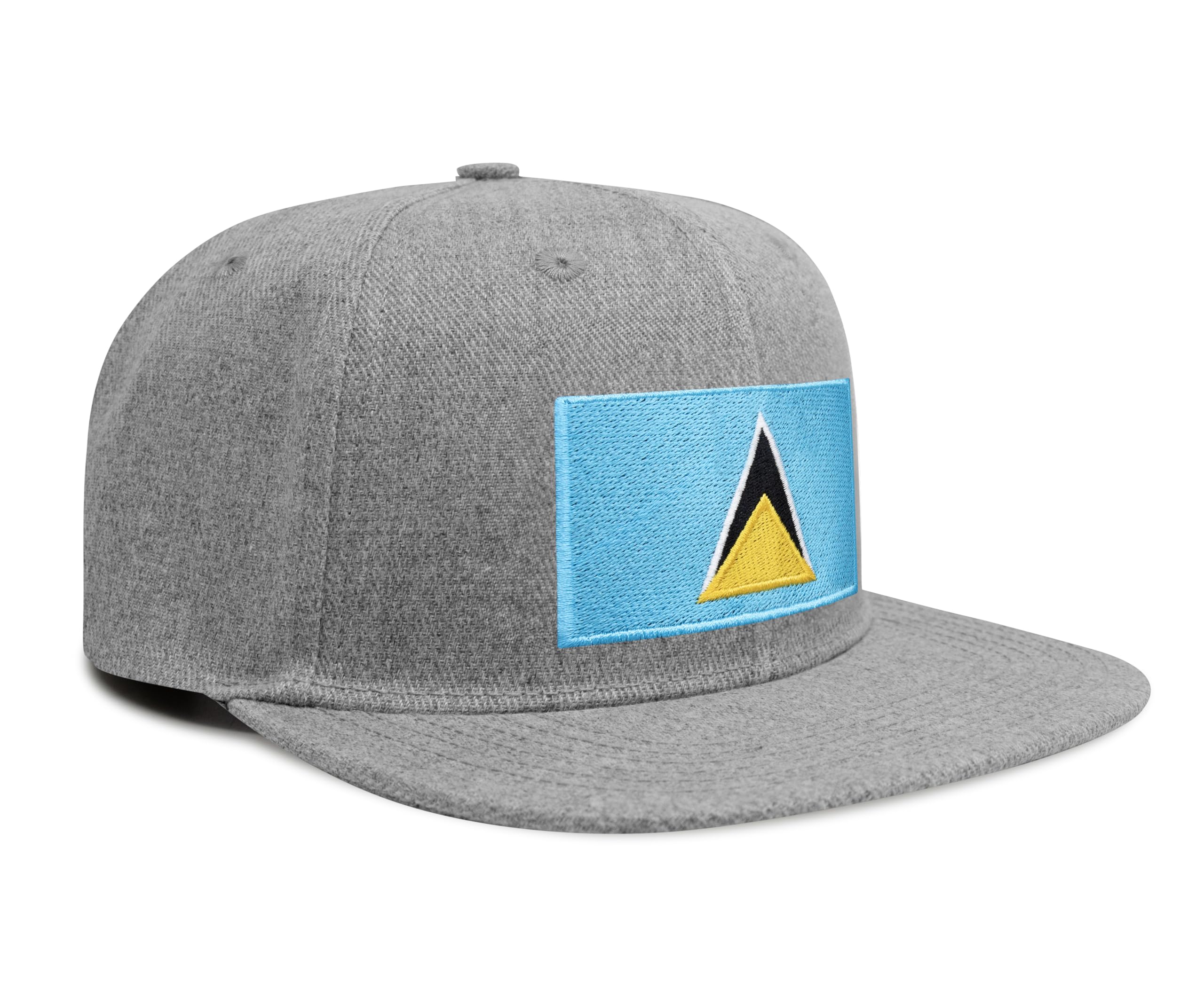 Saint Lucia Snapback Flat | Grey Flatbill