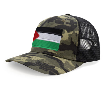 International Tie Palestine Hat for Men and Women - Snapback Trucker Baseball Cap (Camouflage)