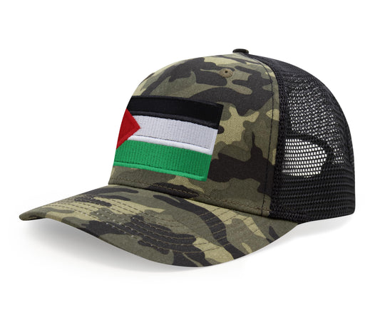 International Tie Palestine Hat for Men and Women - Snapback Trucker Baseball Cap (Camouflage)