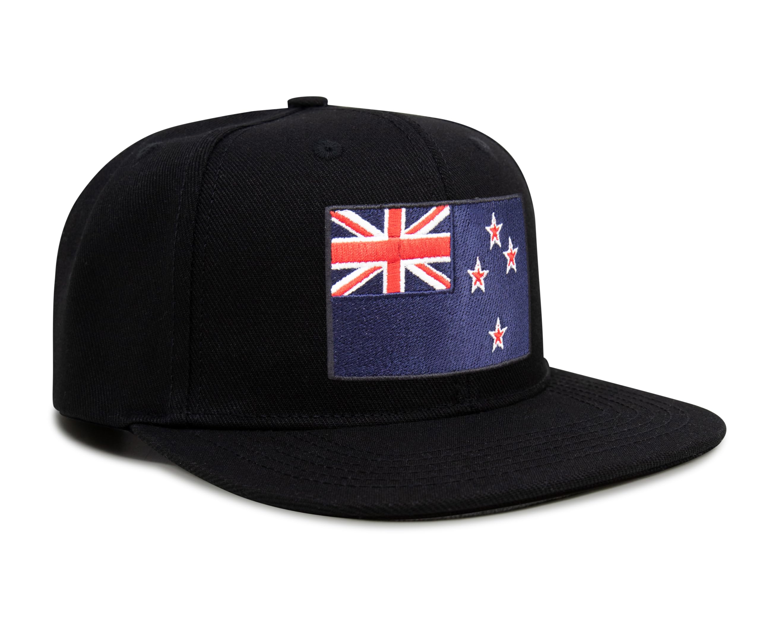 New Zealand Snapback Flat | Black Flatbill