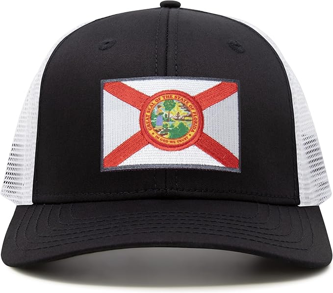 Florida Snapback Trucker | Black White - International Tie