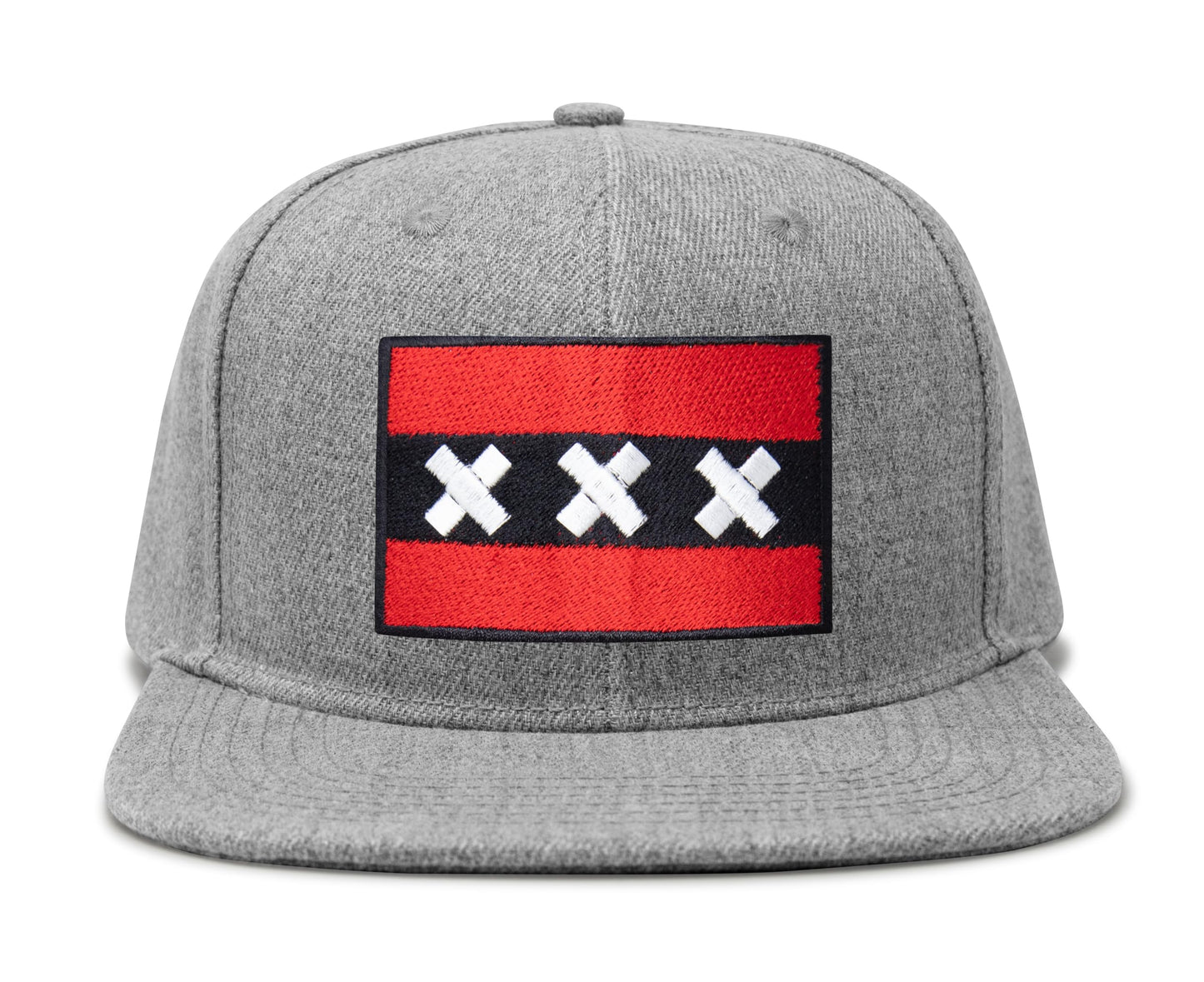 Amsterdam Flag Hat for Men and Women – Adjustable Snapback Baseball Cap by International Tie (Grey Flatbill)