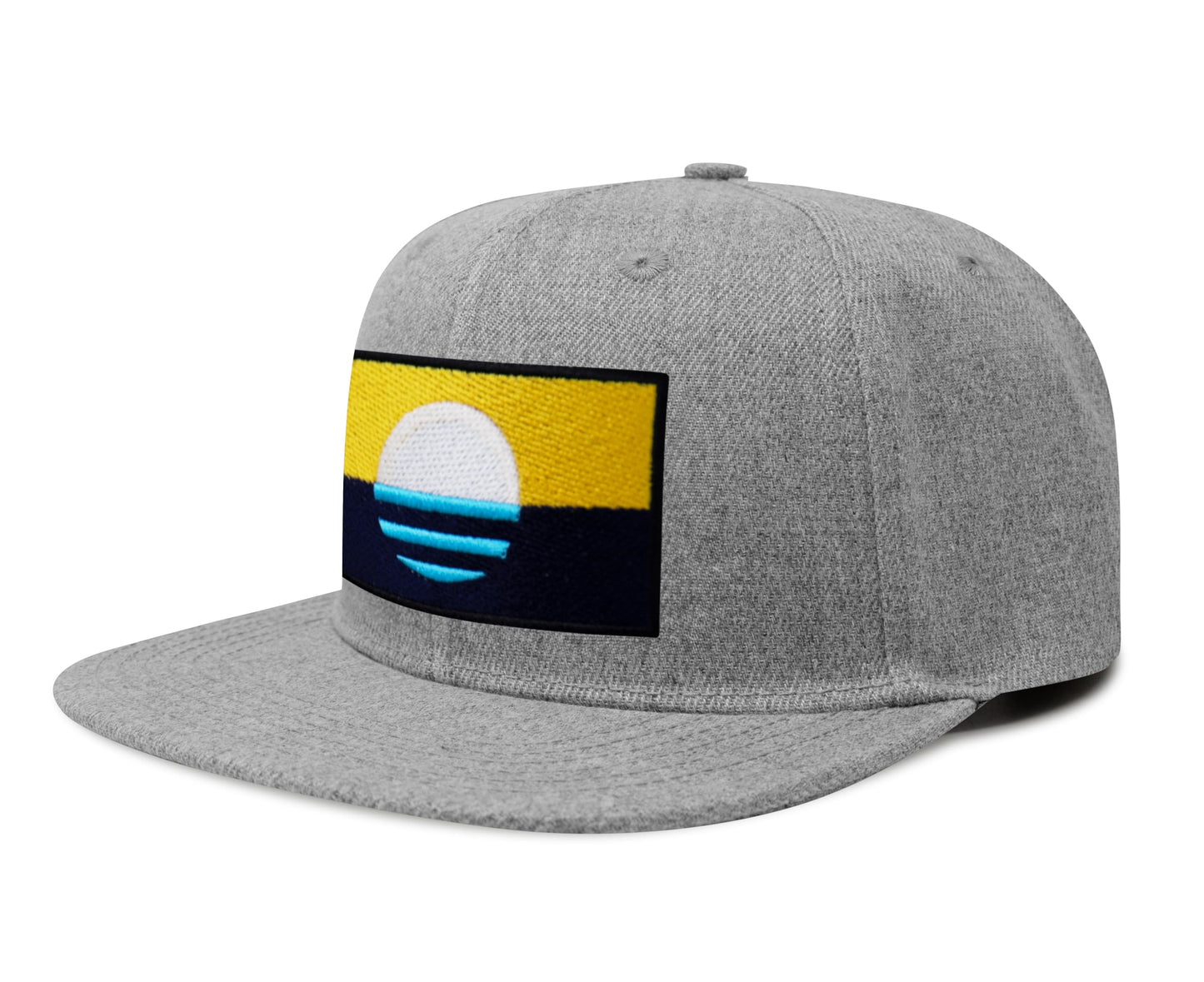 International Tie Milwaukee People’s Flag Hat for Men and Women – Snapback Trucker Baseball Cap (Grey Flatbill)