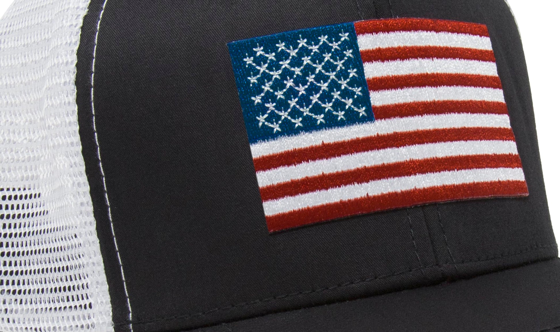 American Flag Trucker Baseball Snapback Hat