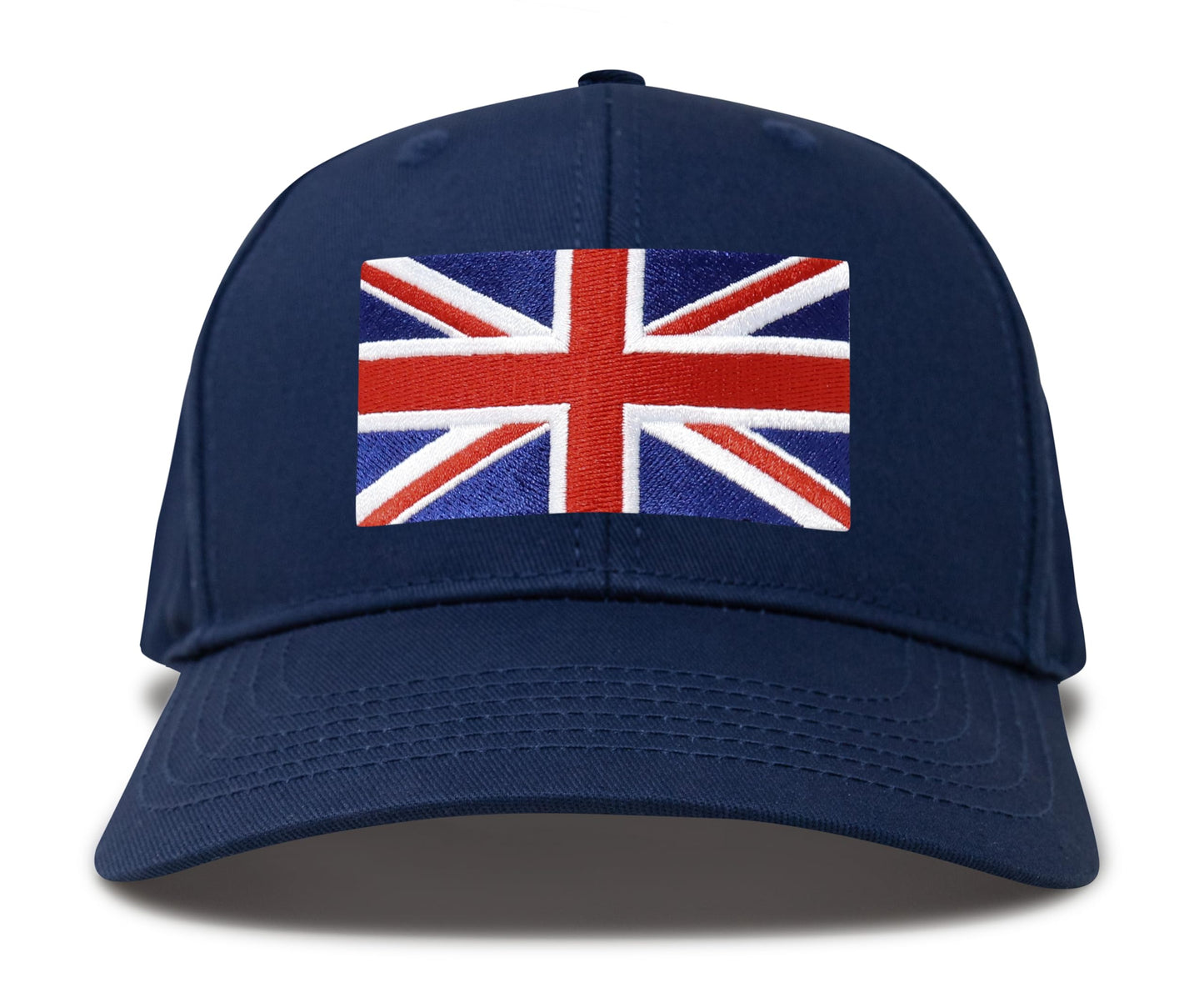 International Tie Union Jack British Flag Hat for Men and Women - United Kingdom UK Britain England London State Flag Trucker Baseball Snapback Cap (All Navy)