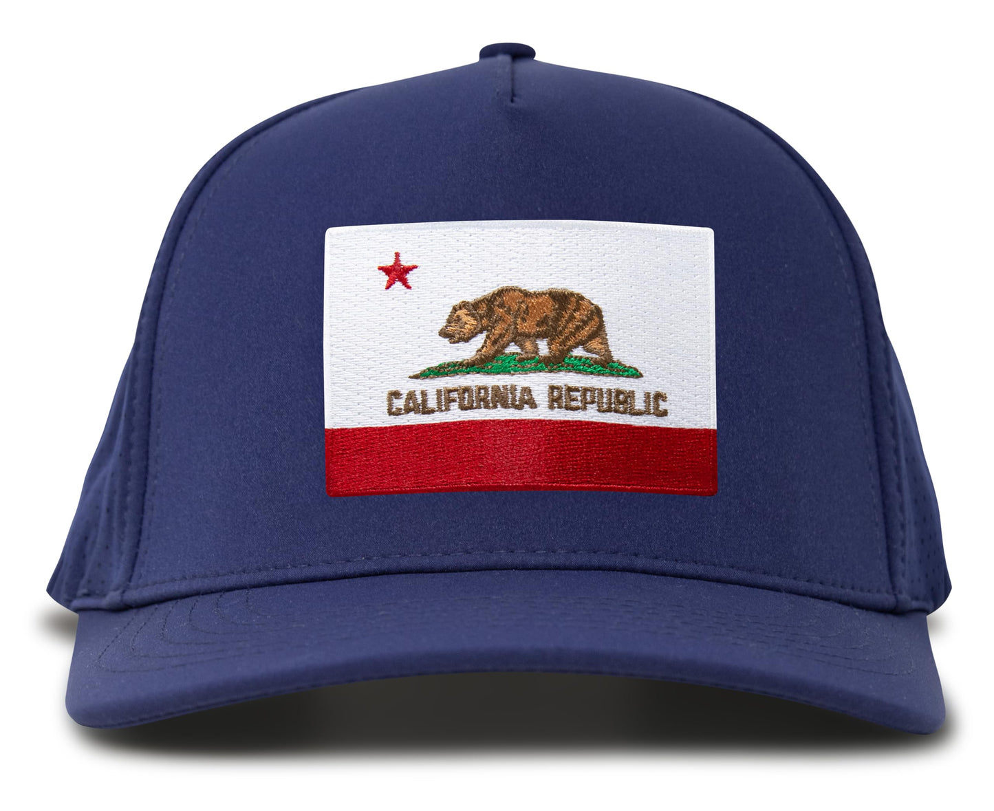 Performance Golf Hat – Adjustable Snapback Trucker Baseball Cap for Men & Women - Jetset Series (California, Pacific Blue)