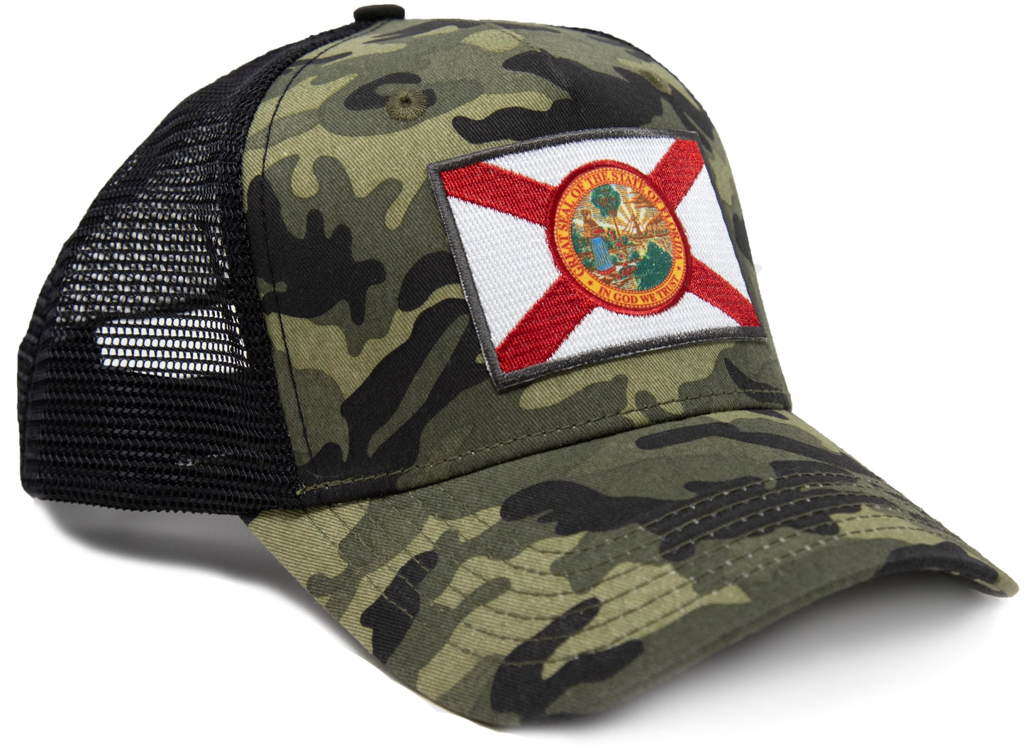 Florida - Flag Patch Trucker Hat - International Tie