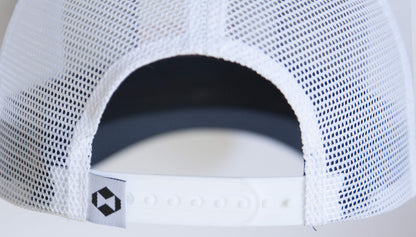 International Tie Ohio State Flag Hat for Men and Women - Snapback Trucker Baseball Cap 
(Grey White)