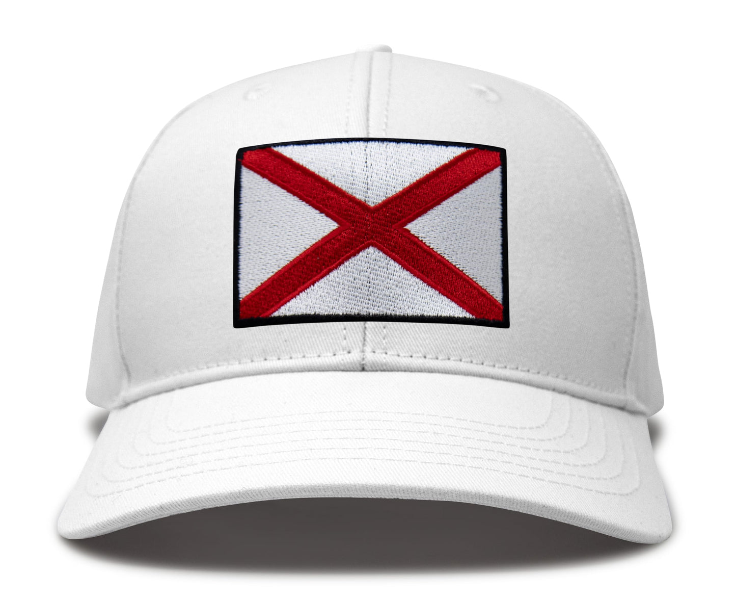 Alabama Flag Hat for Men and Women – Snapback Trucker Baseball Cap by International Tie (All White)