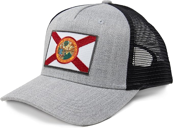 Florida - Flag Patch Trucker Hat - International Tie