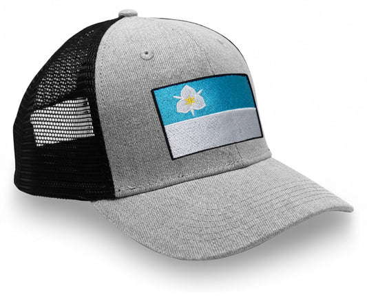 Salt Lake City Snapback Trucker | Grey Black