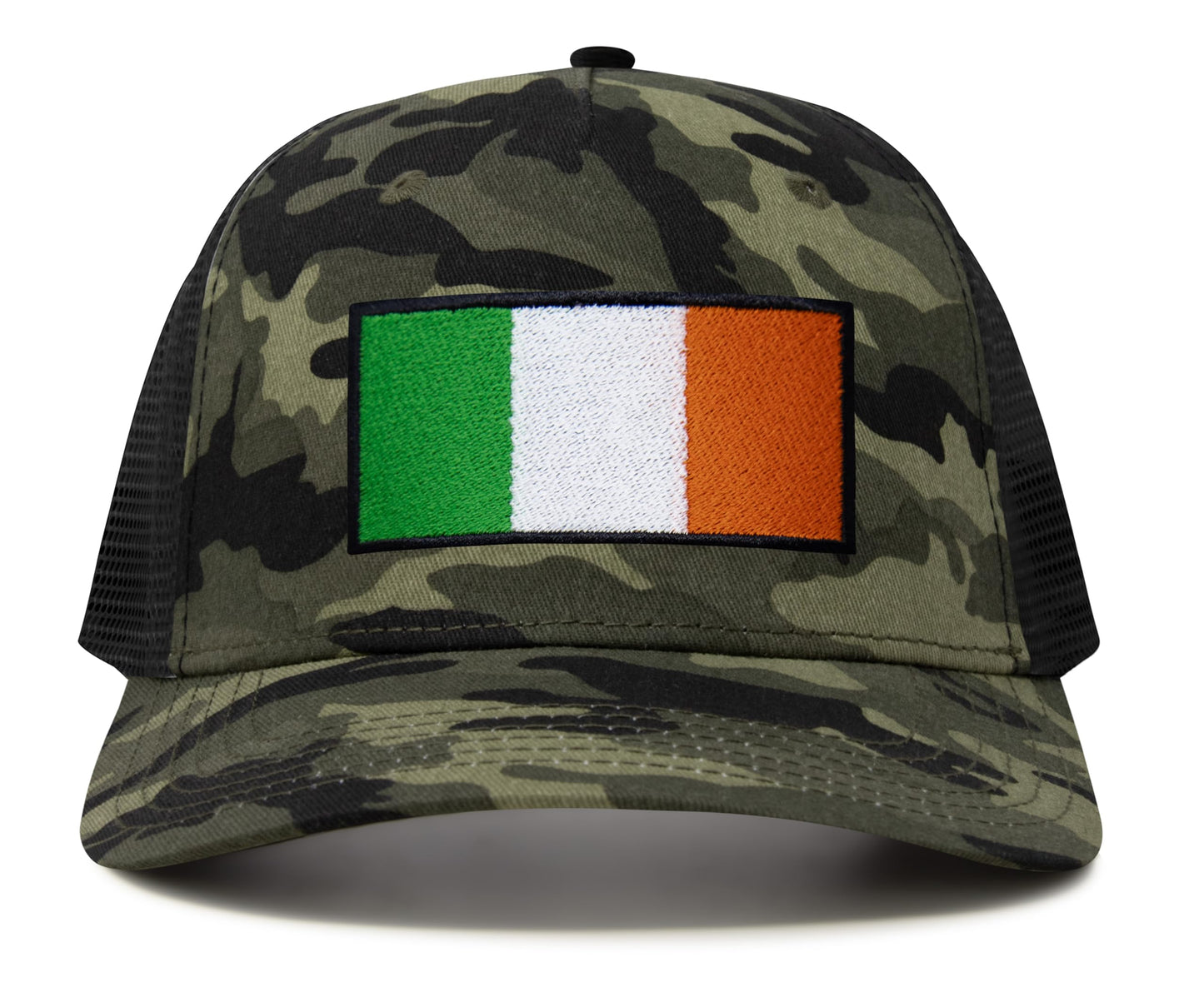 International Tie Irish Flag Hat for Men and Women - Ireland Snapback Trucker Baseball Cap (Camouflage)