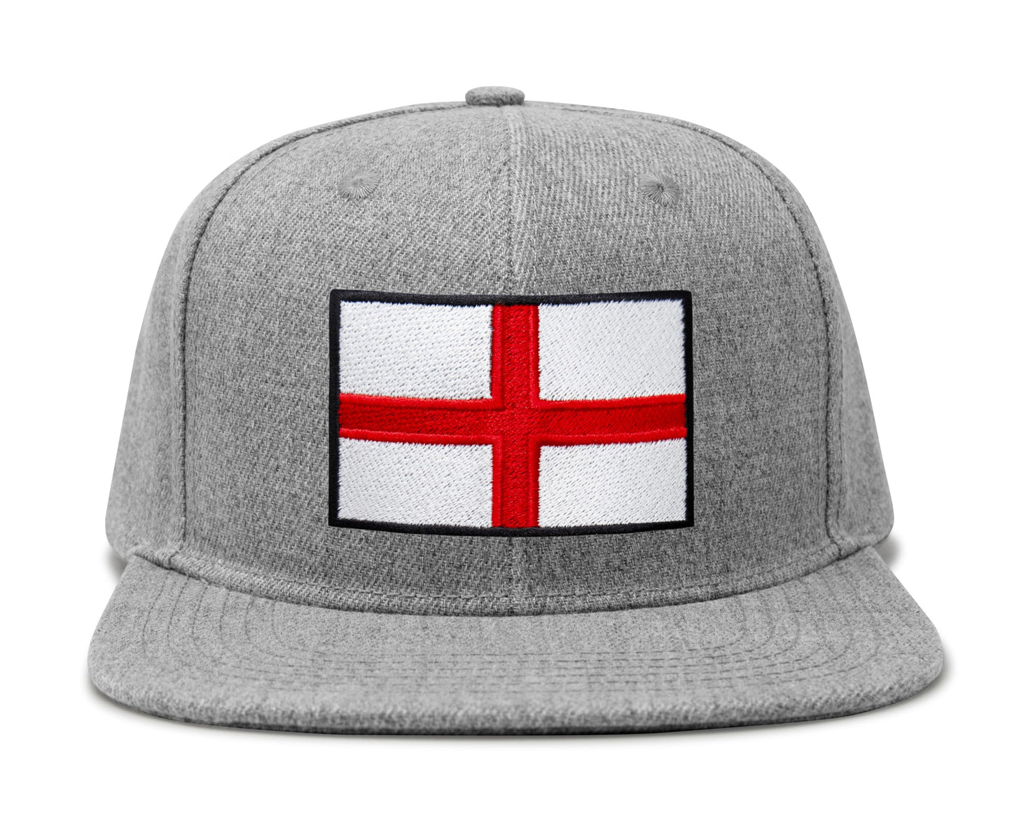 International Tie England - St. George Flag Hat for Men and Women, Adjustable Snapback Trucker Baseball Cap (Grey Flatbill)