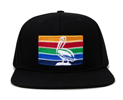 International Tie St. Petersburg Hat for Men and Women - Snapback Trucker Baseball Cap (Black Flatbill)