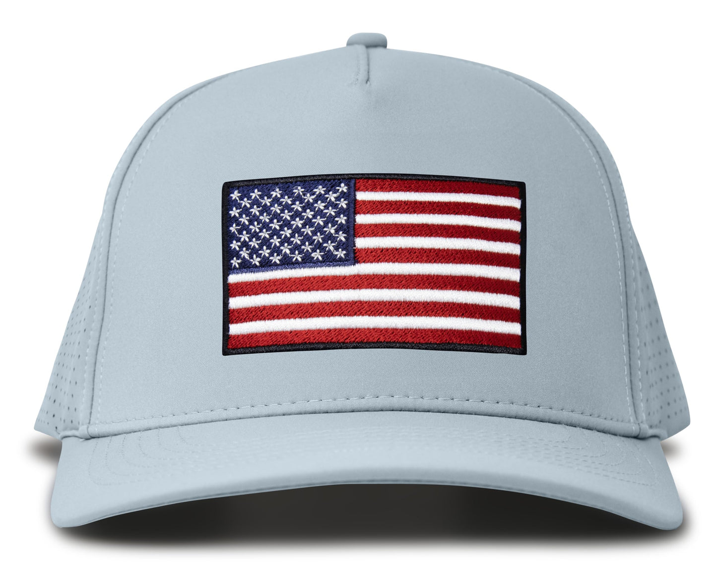 Performance Golf Hat – Adjustable Snapback Trucker Baseball Cap for Men & Women - Jetset Series (USA, Sky Blue)