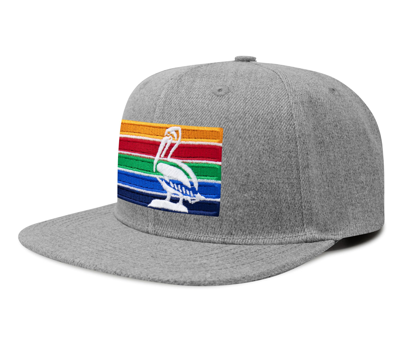 International Tie St. Petersburg Hat for Men and Women - Snapback Trucker Baseball Cap (Grey Flatbill)