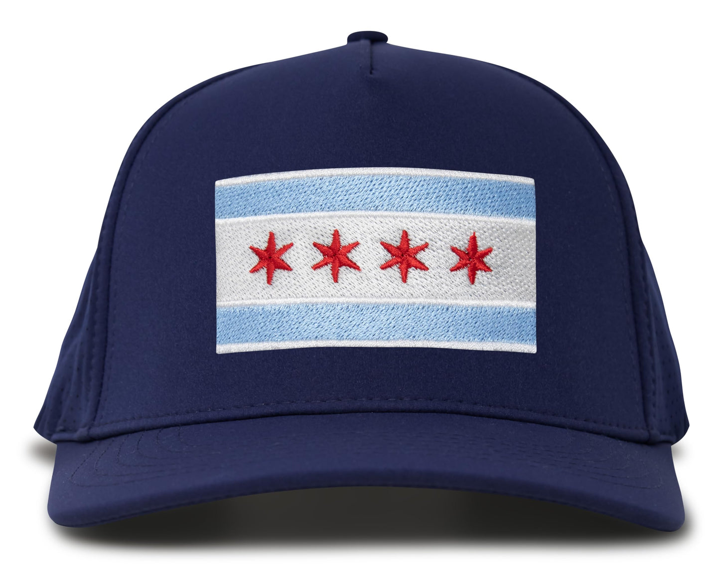 Pacific Blue Chicago Flag Hat Front View