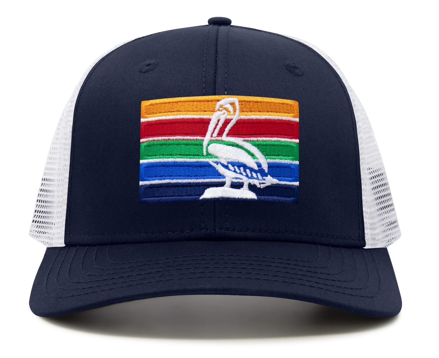 International Tie St. Petersburg Flag Hat for Men and Women – Snapback Trucker Baseball Cap (Navy White)