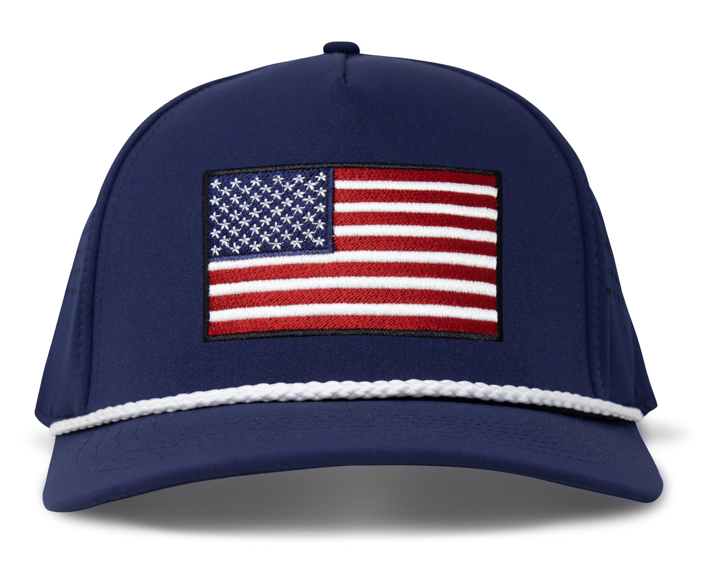 Performance Golf Hat – Adjustable Snapback Trucker Baseball Cap for Men & Women - Jetset Series (USA, Pacific Blue)