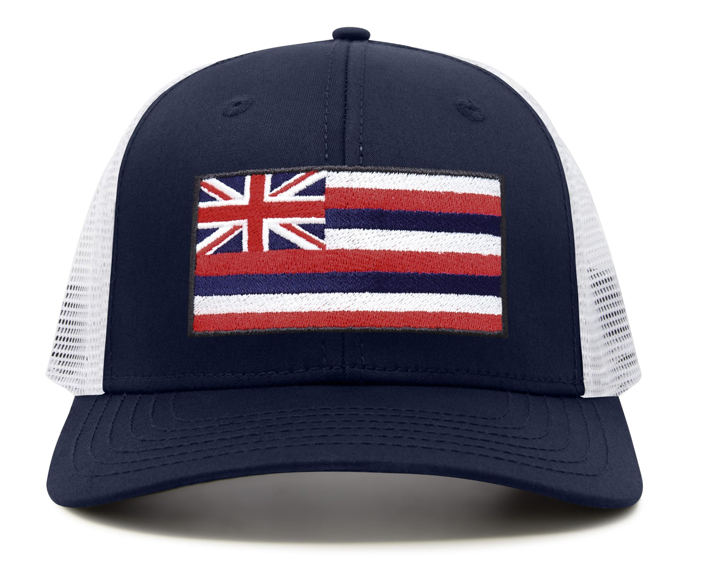 International Tie Hawaii Flag Hat for Men and Women â Snapback Trucker Cap (Navy White)