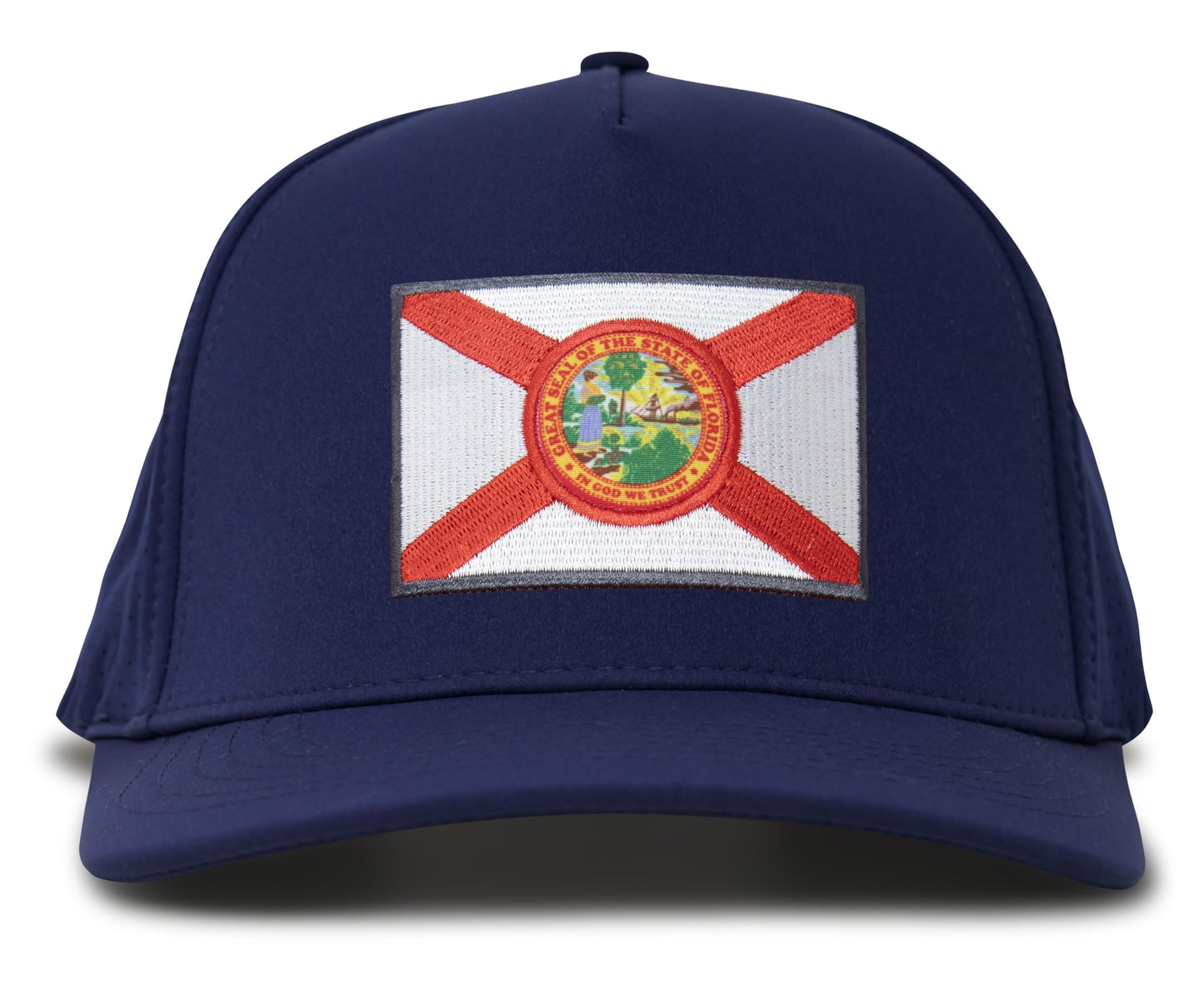 Performance Golf Hat – Adjustable Snapback Trucker Baseball Cap for Men & Women - Jetset Series (Florida, Pacific Blue)