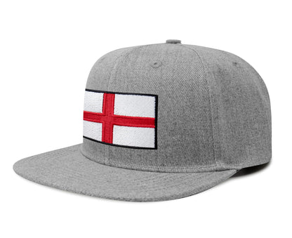 International Tie England - St. George Flag Hat for Men and Women, Adjustable Snapback Trucker Baseball Cap (Grey Flatbill)