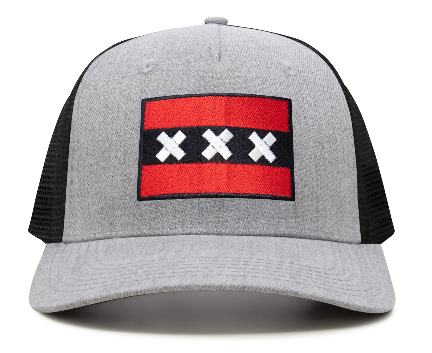Amsterdam Flag Hat for Men and Women – Adjustable Snapback Baseball Cap by International Tie (Grey Black)