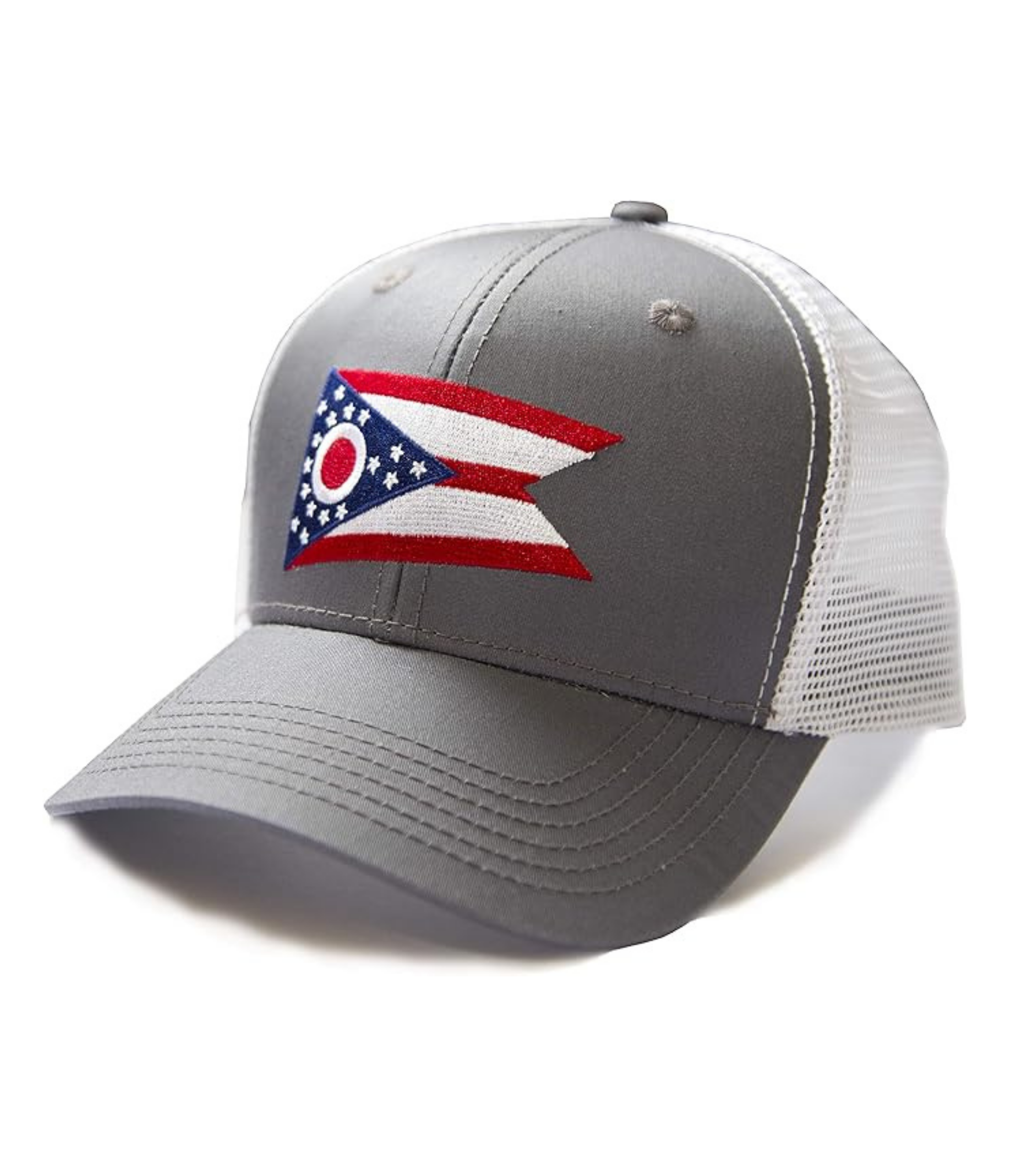 Ohio Snapback Trucker | Grey White