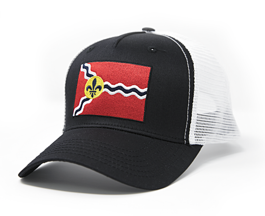 St. Louis Snapback Trucker |  Black White