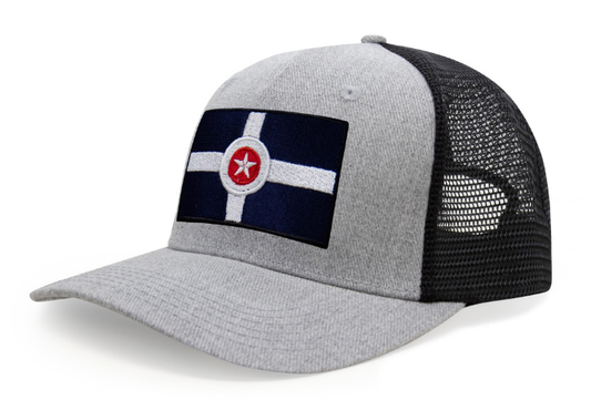 Indianapolis Snapback Trucker | Grey Black